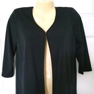 Black Open Front Drape Jacket
Small